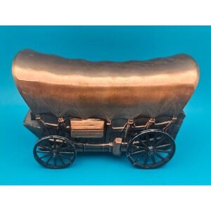 1974 Banthrico Covered Wagon Train Coin Bank Henryetta OK Commemorative Vintage